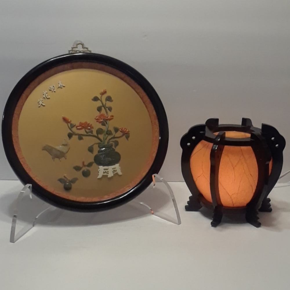 Asian Vintage Hanging Shadow Box